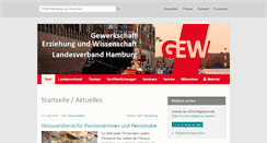 Desktop Screenshot of gew-hamburg.de