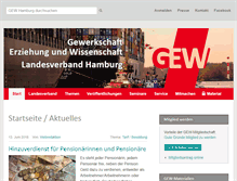 Tablet Screenshot of gew-hamburg.de